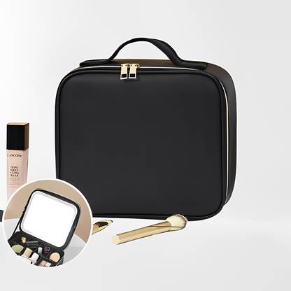 Trousse à maquillage avec lumières et miroir