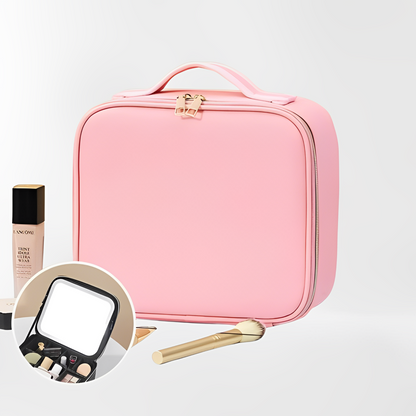 Trousse à maquillage avec lumières et miroir